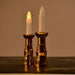 Set of 2 LED flameless candles, decorative light for events