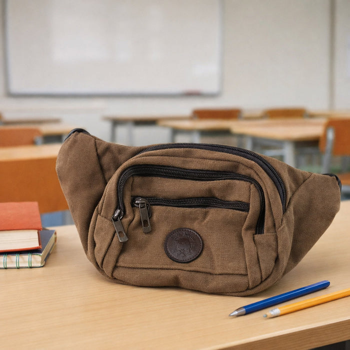 Stylish Canvas Waist Bag for Men & Women (1 Pc) by Your Brand