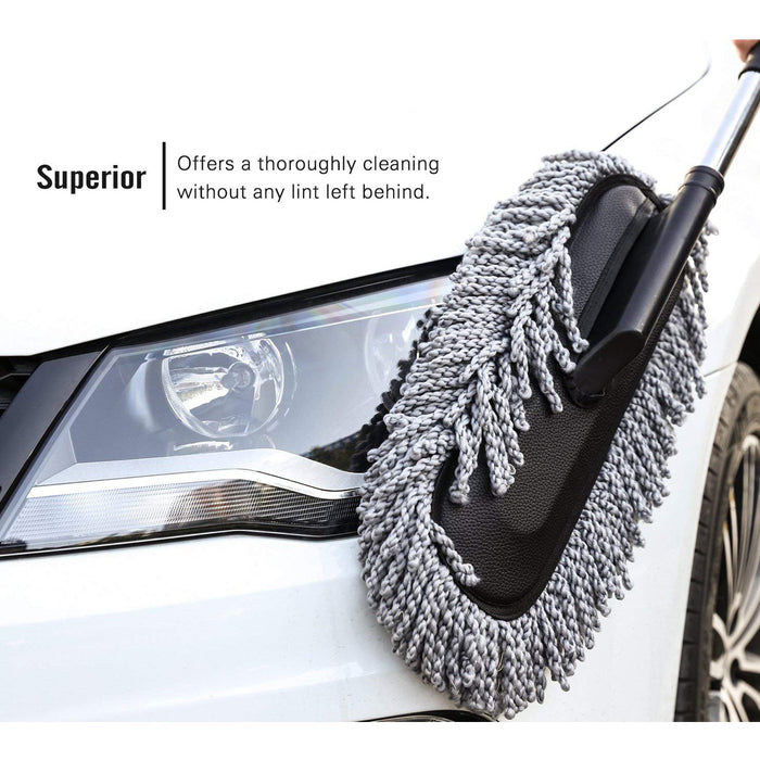 Car Duster, Long Retractable / Soft / Non-Slip / Handle by Your Brand