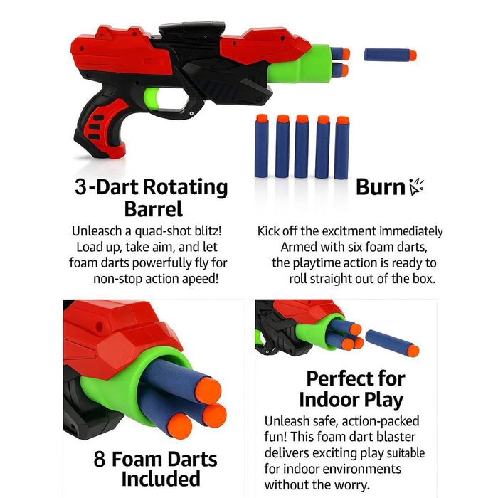 X Launcher Soft Bullet Dart Gun Toy for Kids Set by Your Brand