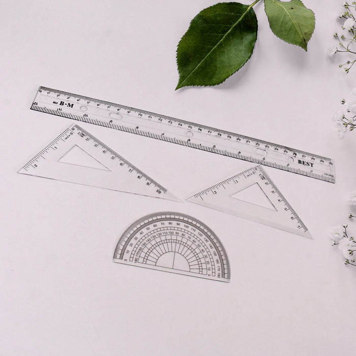 9 in 1 Stationery Set for School Student Office, Draft Rulers by Your Brand
