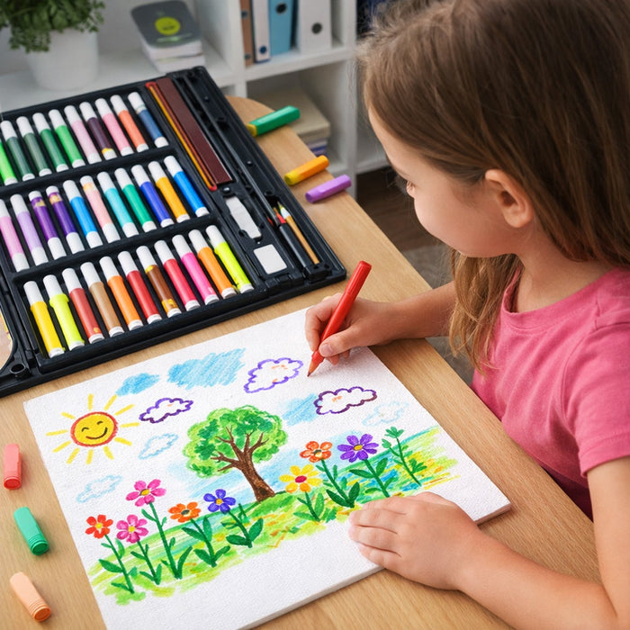 130 Piece Approx Complete art and drawing color kit by Your Brand