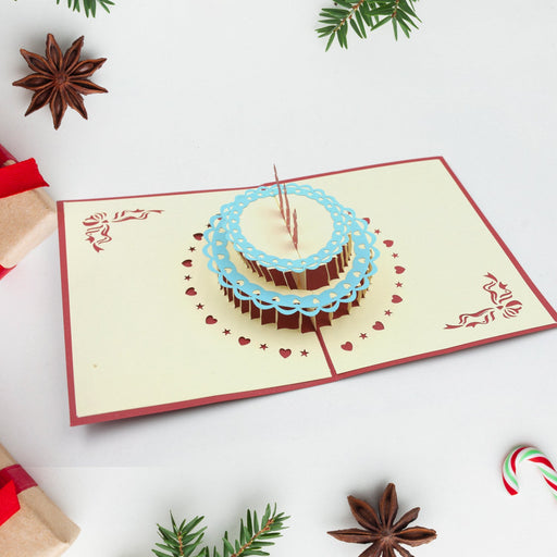 Unique 3D -Up Wishing Card (Birthday): 1 Pc by Your Brand