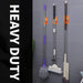 space saving wall mounted mop holder