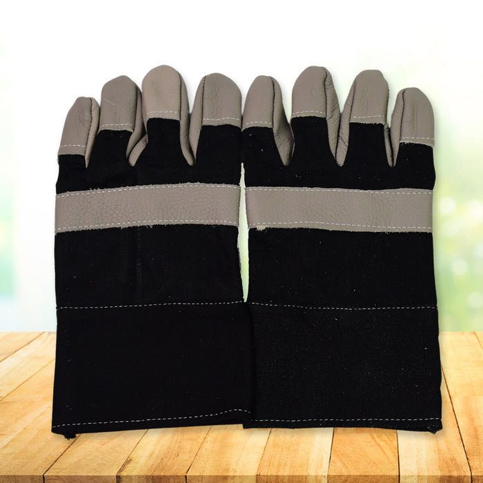 Gloves Gardening Gloves for Men Women Leather Gloves Heavy Duty Gloves (1 Pair) by Your Brand