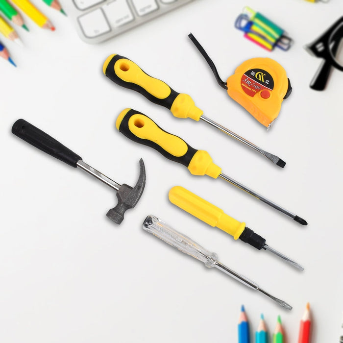 6 in 1 Hand Tool Kit Repair Home Screwdrivers Tool Kit with Tools Including Daily by Your Brand