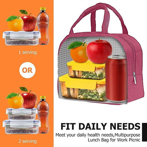 Lunch Box Bag for Women Men Insulated Lunch Bag With Zipper (1 Pc) by Your Brand