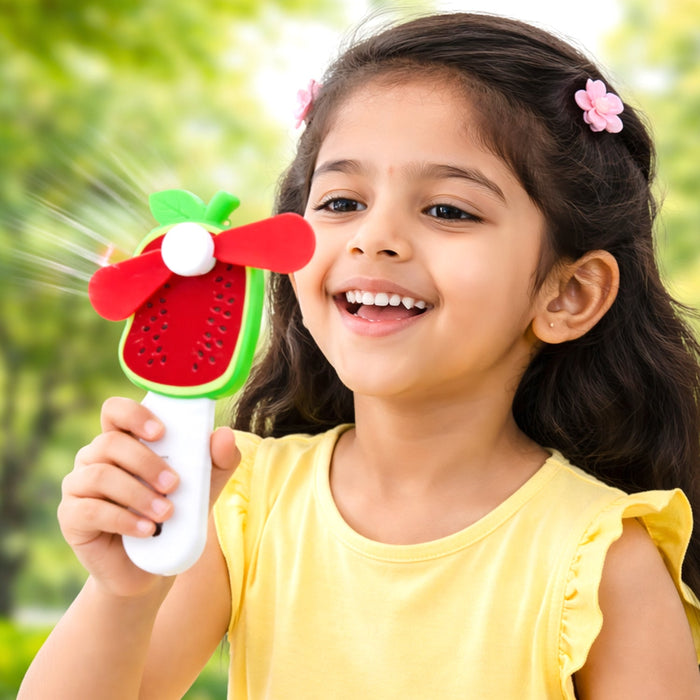 Hand Press Mini Portable Fan Toy (1 Pc, Mix Color & Design) by Your Brand