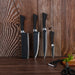 Complete knife set with chef's knife and peeler