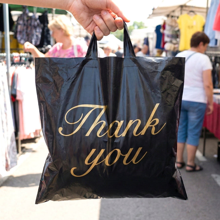 Premium Thank You Printed Carry Bag (25×34 Cm, 1 Pc) by Your Brand