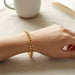 Classic Gold Finish Chain Link Bracelet for Men and Women (1 Pc) by Your Brand