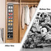 10-Tier Foldable Multipurpose Storage Rack – Collapsible Fabric Wardrobe Organizer by Your Brand