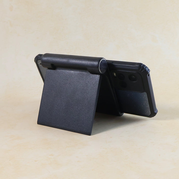 Plastic Foldable Desktop Mobile Stand (1 Pc / Black) by Your Brand