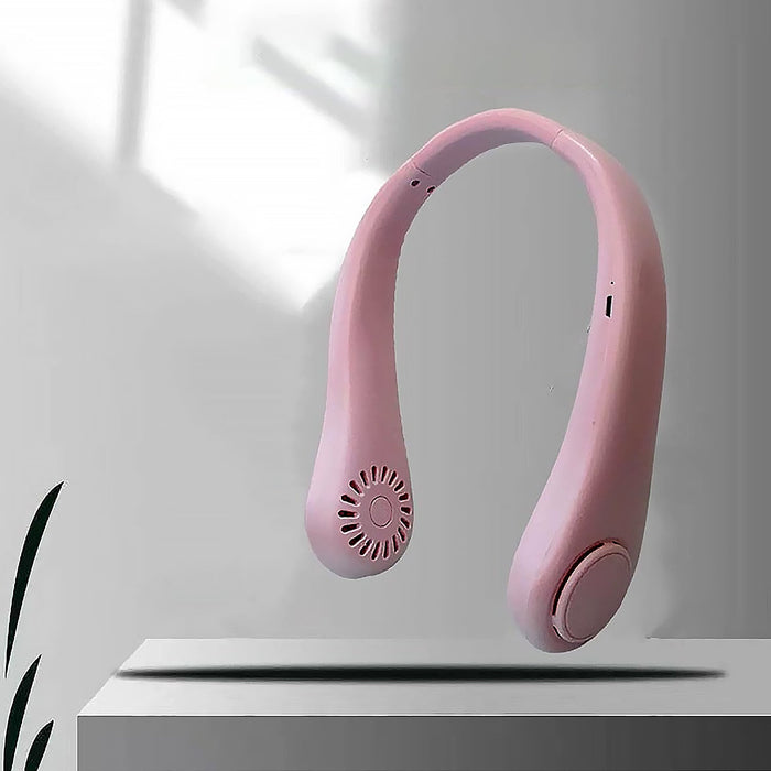  Portable Neck Fan: Holiday Hands Free Bladeless Neck Fan - main product shot