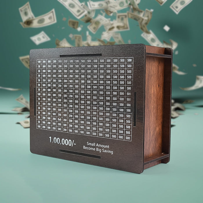 Wooden Money / Piggy Bank, Money Box (1 Pc / 1 Emoji Pan)