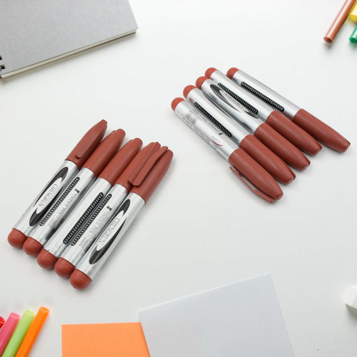 10Pc Marron Marker Permanent (10 Pc Set) by Your Brand