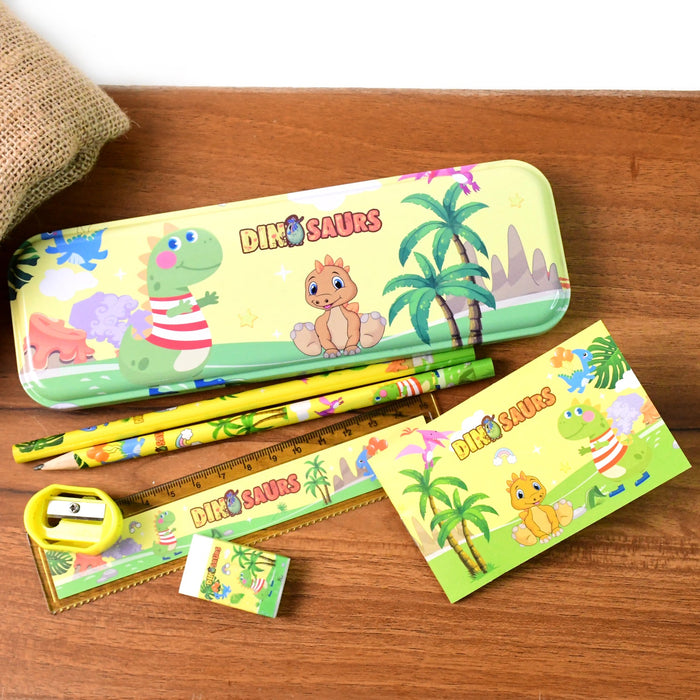 Dinosaur Printed Kids Stationery (Set) by Your Brand