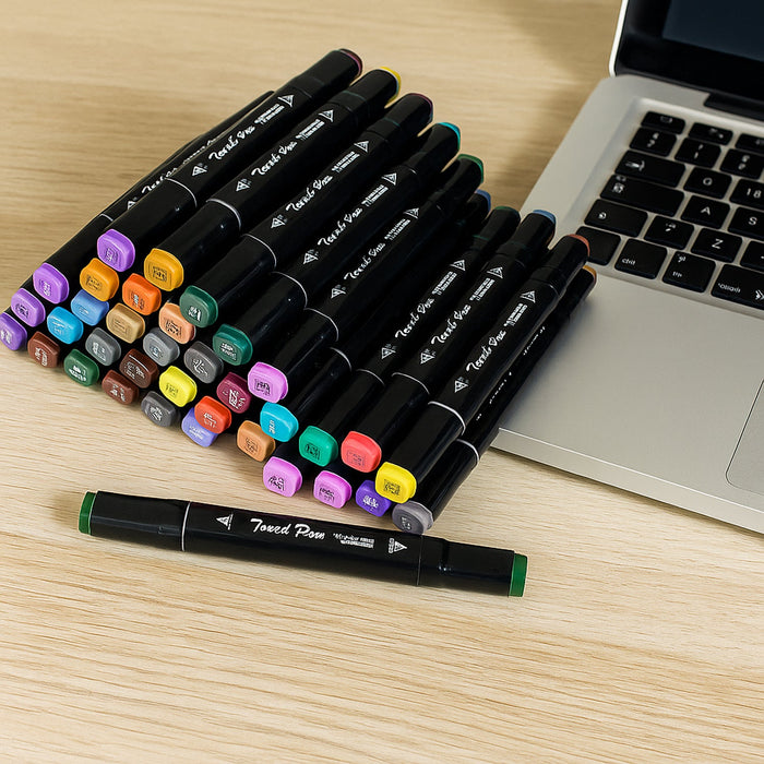 Dual-Tip Sketch Markers Set (48 Pc) by Your Brand