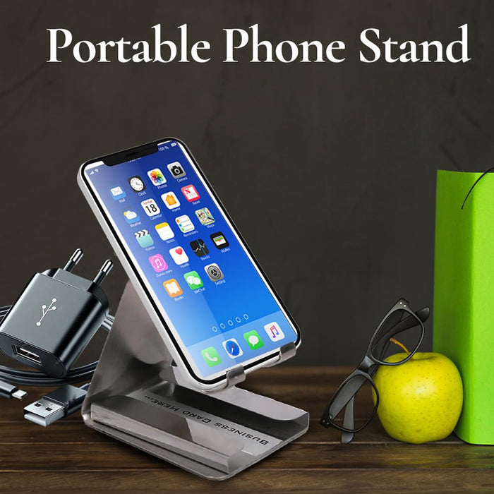 Premium Small Desktop Mobile Phone Stand Holder for Smartphones (1 Pc) by Your Brand