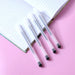 Transparent Smooth Writing Black Gel Pens Set of 6 Pieces by Your Brand