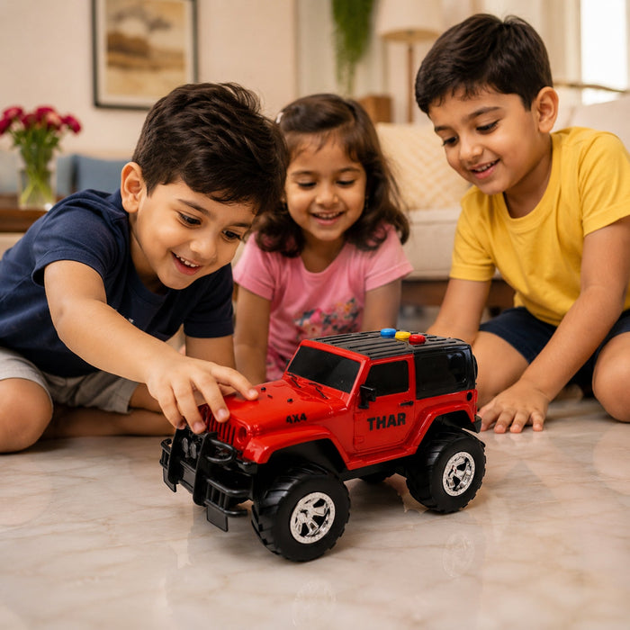 Kids Hunter Off-Road Friction Powered Toy Jeep Car (1 Pc) by Your Brand