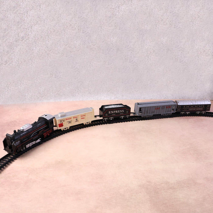 Toy Train Set for Kids, Battery Operated Train with Track Set by Your Brand