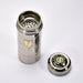 Stainless steel water bottle, side view
