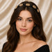  designer gold embellished headband