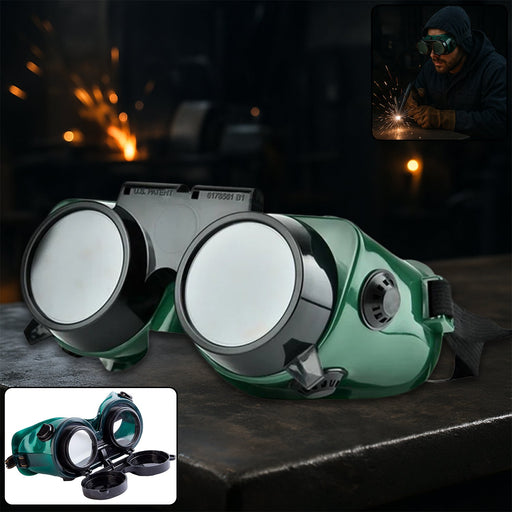 Welding Goggles (Dark Green, Large) by Your Brand