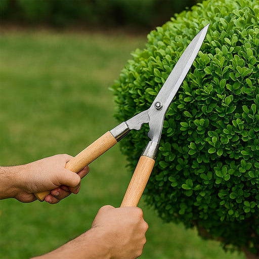 Wooden Handle Hedge Shears, Bush Clipper by Your Brand