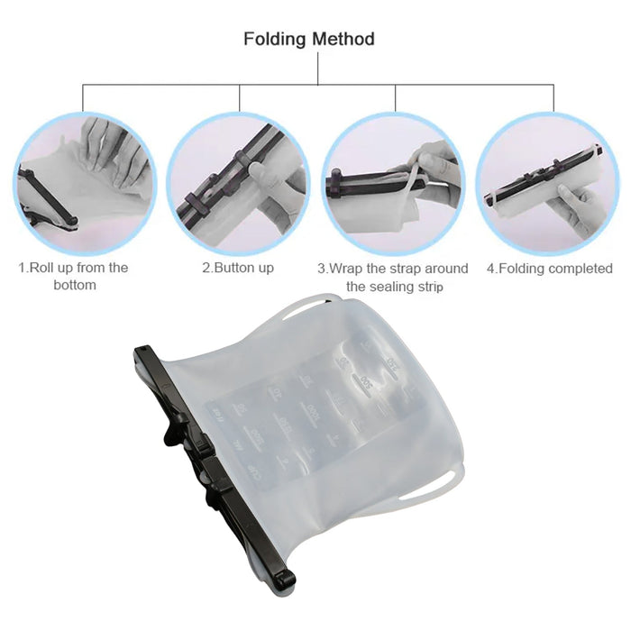 Reusable Silicone Food Storage Bag Leakproof Flat Bottom Freezer 1 Pc