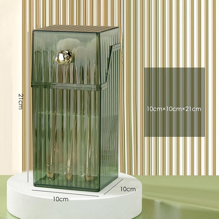 Square flip-lid plastic storage box open view India