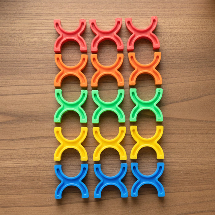 Balanced Block Colorful Interlocking Stacking Toy (1 Set) by Your Brand