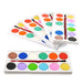 Painting Water Color Kit - 12 Shades and Paint Brush (13 Pcs) by Your Brand