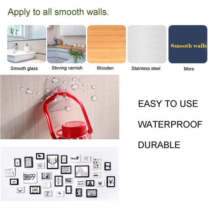 Self Adhesive Hooks Sticker | Screw Nut and Bolt Type (4 Pcs Set) by Your Brand