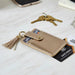 PU Leather Card Holder Wallet with Button Strap (1 Pc) by Your Brand