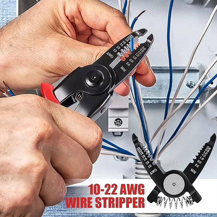 5 in 1 Wire Stripper Pliers Set Soft Grip, Anti-Slip, Alloy Steel, Cutting & Stripping by Your Brand