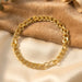 Classic Gold Finish Chain Link Bracelet for Men and Women (1 Pc) by Your Brand