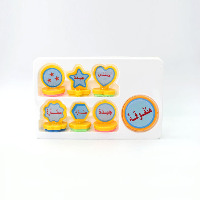 Unique Different Shape Stamps 7 pieces for Kids Prefect Gift for Teachers by Your Brand