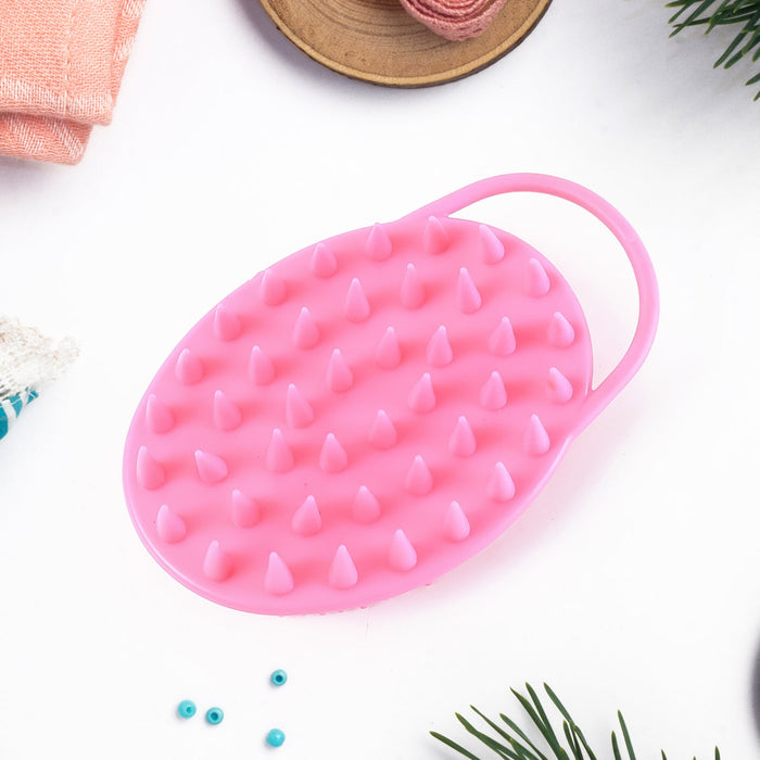 2-in-1 Silicone Soft Bristle Bath Brush by Your Brand