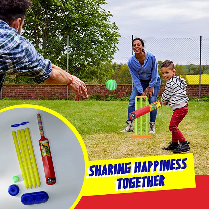 Plastic Cricket Set with Stump,Ball and Bat Kit by Your Brand