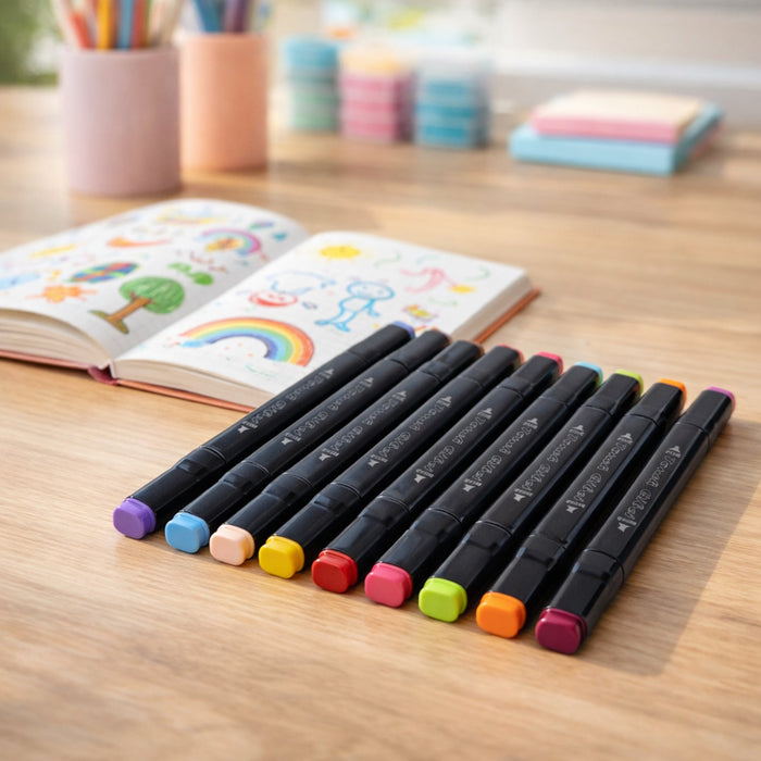 24 Pc Dual Tip Sketch Marker Pen Set With Storage Pouch by Your Brand