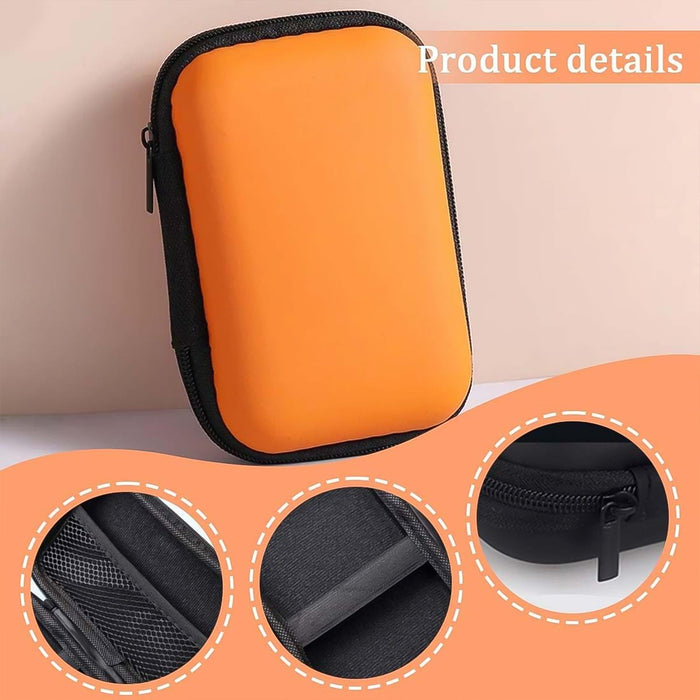 Premium Hard Shell Portable Storage Case with Zipper Closure (1 Pc) by Your Brand