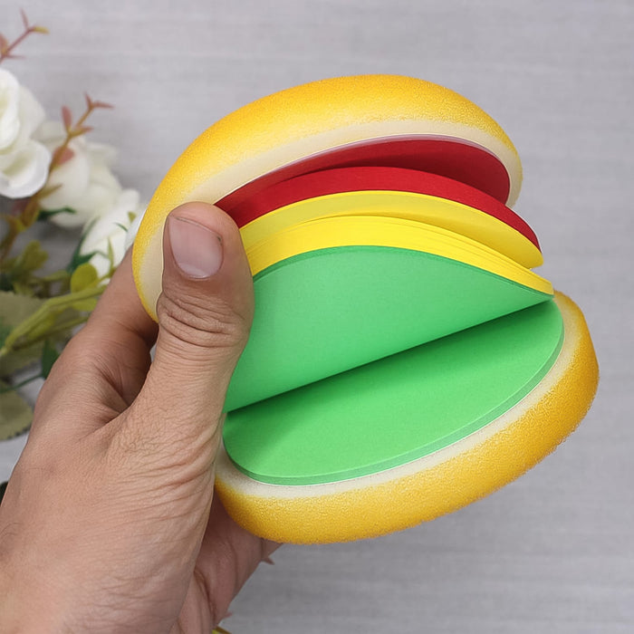 Burger Shaped Note / Sticky Notes / Memo Notes, Unique Mini Notes (Multicolor) by Your Brand