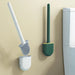 Toilet brush with modern silicone design
