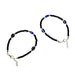 Adjustable Black Bead Evil Eye Protection Bracelet Set (2 Pc) by Your Brand