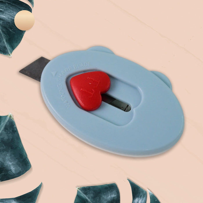 Mini Utility Cutter / Knife with Heart-Shaped Safety Lock (1 Pc) by Your Brand
