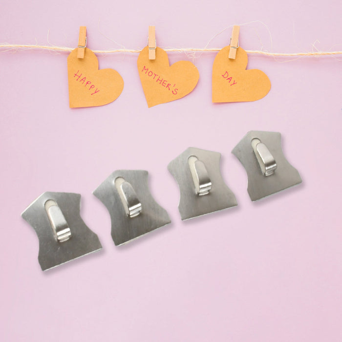 Self-Adhesive Stainless Hooks – Waterproof for Robes, Coats & Towels