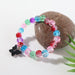 Premium Multicolor Crackle-Bead Stretch Bracelet (1 Pc) by Your Brand