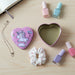 Heart Shaped Unicorn Printed Multipurpose Storage Box (1 Pc) by Your Brand